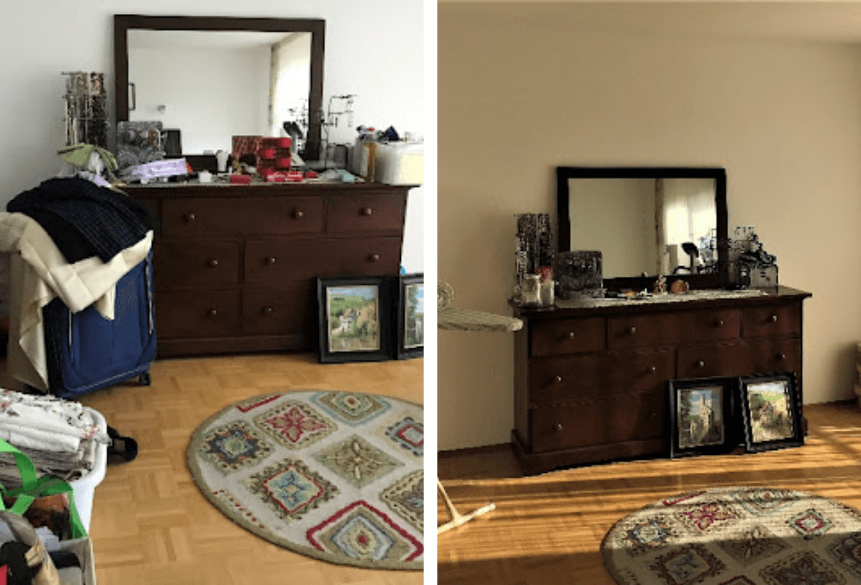 before and after of dresser organization